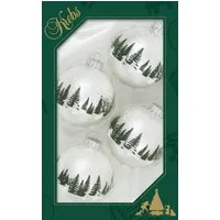 Krebs Glas Lauscha Weihnachtsbaumkugel Kaninchen (4 St)