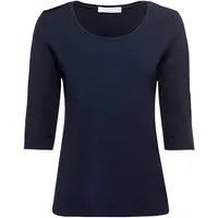 bianca Kurzarmshirt DIELLA im cleanen Look mit verlängertem Halbarm
