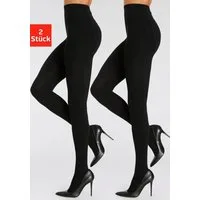 LASCANA Strickstrumpfhose (2 St) mit Zopfmuster