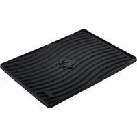 Silikonmatte / Besteckablage 43 x 31cm, Untersetzer schwarz, für die Seitenablagen