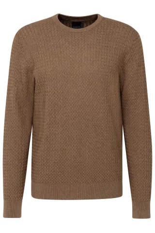 bugatti - Herren Pullover 1/1 Arm cognac - Gr. - L