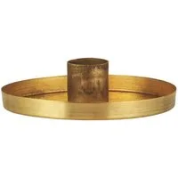 Ib Laursen Windlicht Kerzenhalter in Gold: Stimmungsvolle Dekoration aus Messing (1x Kerzenhalter)