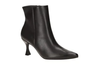 Paul Green Damen Stiefeletten 8351-001 Schwarz Ankle Boots mit Pfennigabsatz