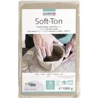 Glorex Bastelnaturmaterial Glorex Soft-Ton weiß, 1000 g