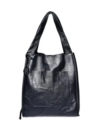 Isabella Rhea Schwarz Rindsledertasche