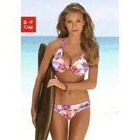 Venice Beach Bügel-Bikini trendiger Flowerprint, herausnehmbare Cups, im Nacken zu binden