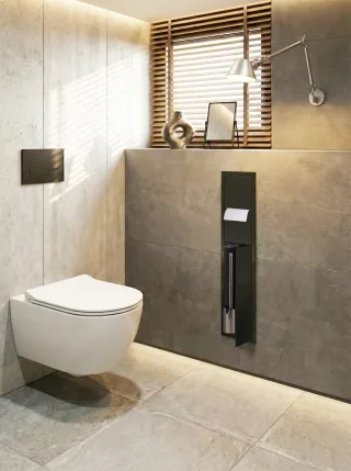 emco WC-Modul asis 150 elox Unterputz, 809 mm, Türanschlag rechts ohne Einbaurahmen,,978303552 978303552