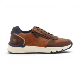 Mustang Herren beige Kunstleder-Sneaker – M0051003