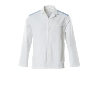 MASCOT Herren Jacke FOOD & CARE Weiß / Azurblau M - 20254-442-0691-M