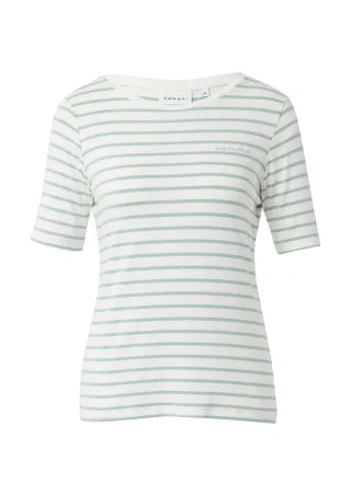 comma - T-Shirt weiß|petrol - Gr. - 44