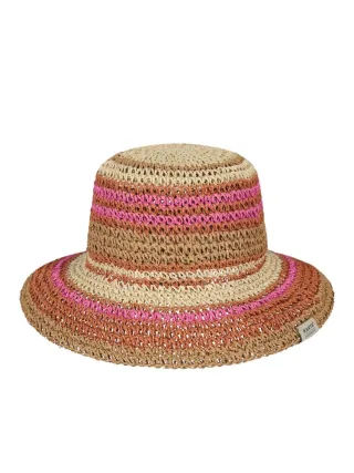 Barts - Gehäkelte Sommerhut mit farbigen Streifen Rosa - Gr. - OS