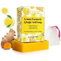 P-Beauty Cosmetic Accessories Gesichtsseife Kurkuma Kojisäure-Seife Zitronen Gesichtsseife Hautaufhellend, 1-tlg., Hautpflege, Gesichtspflege