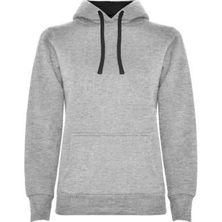 Roly - "Urban" Kapuzenpullover für Damen (Grau meliert/Schwarz)