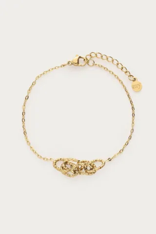 My Jewellery - Minimalistisches Armband mit Kreisen gold - Gr. - OS