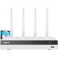 Reolink Überwachungskamera RLN12W Wi-Fi 6 12CH NVR (Innenbereich, 12 Kanäle,5/2,4 GHz WLAN,Wi-Fi 6,2TB Festplatte,Max. 16MP Auflösung)