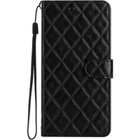 CLM-Tech Handytasche für Xiaomi Redmi Note 13 5G Hülle Tasche aus Kunstleder Klapphülle (Xiaomi Redmi Note 13 5G Bookstyle Klappetui Diamanten Muster schwarz, beige, rosa, hellblau, Handyhülle mit Standfunktion - Wallet Flip Case inklusive Kartenfäch