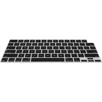 kwmobile Etui Silikon Tastaturschutz für Apple MacBook Air 13.6 M2 (A2681) Touch ID, QWERTY US Keyboard Cover Abdeckung - Schwarz