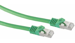 S-IMPULS RJ45 Patchkabel S/FTP (PIMF), m. CAT.7 Rohkabel, 20 m, grün