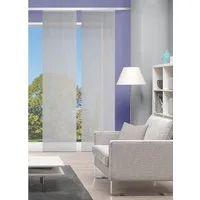 Vision S Schiebegardine 2ER SET ROM (2 St), Paneelwagen, halbtransparent, HxB: 260x60, Schiebevorhang 2er Set Uni
