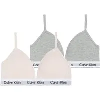 Calvin Klein Underwear Triangel-BH 2PK TRIANGLE (Packung, 2-tlg., 2er-Pack) mit Logobund