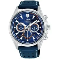 LORUS Chronograph Sports Chronograph RT327LX9, Quarzuhr, Armbanduhr, Herrenuhr, Lederarmband, analog, Tag