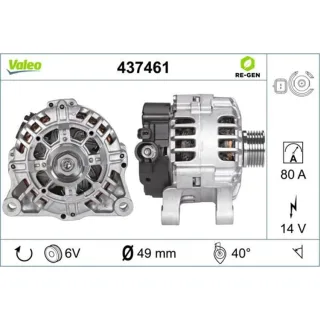 Valeo Generator  80A Citroen C2 C3 C4 Peugeot 1007 206 207/207+ 307