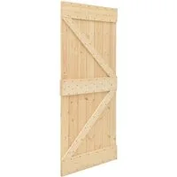 vidaXL Schiebetür Tür NARVIK Natur 80 x 210 cm Massivkiefer (1-St)