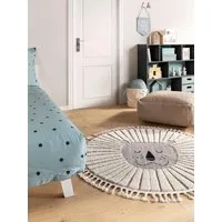 benuta Kinderteppich Momo, rund, Höhe: 11 mm, Kunstfaser, Berber, Ethno-Style, Wohnzimmer
