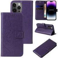 Tec-Expert Handyhülle Cover Tasche Hülle für Apple iPhone 14 Pro 6,1 Zoll, Klapphülle Case mit Kartenfach Fliphülle aufstellbar, Motiv Blumen