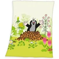 Babydecke Der kleine Maulwurf, mit süßem Motiv, Kuscheldecke
