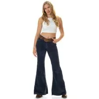 Comycom Schlaghose Damen Cord navy blau