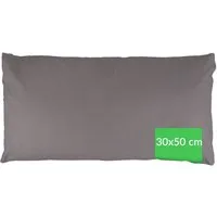 Kisska Kissenbezug LUNA Kissenüberzug Sofakissenbezug Kopfkissenbezug, (1 Stück), Atmungsaktiv, aus Baumwolle 50x30 Dunkelgrau