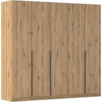 OTTO home Drehtürenschrank Kleiderschrank Schrank Garderobe AGORDO Schlafzimmer (in zwei Griff-Farben, Breiten 91-405 cm, Dekor- oder Hochglanzfront) durchdachte Innenausstattung, in 8 Breiten und 2 Höhen MADE IN GERMANY