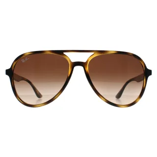 Ray-Ban RB4376 710 poliert havanna braun Verlauf Sonnenbrille