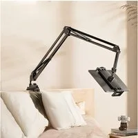 FOUORTUNATE-BEE Smartphone-Halterung 360° drehbare Tablet-Halterung für Bett & Schreibtisch, (1-tlg., Universal-Klemmhalter mit Feder für Tablet & Smartphone)