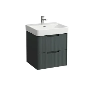 LAUFEN Waschtischunterschrank JUNA 446x521x515 2 Schubl m. Griffmulde f.WT H810962 verkehrsgrau, H4 H4114621092661