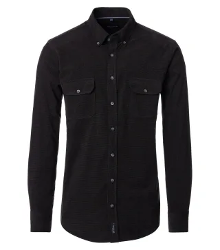 CASAMODA - Freizeithemd schwarz - Gr. - XL