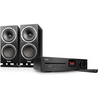 Teufel THEATER 500S KOMBO 2 Wireless Lautsprecher (Bluetooth, Kabel und WLAN, 130 W, Stereokomplettanlage mit CD, Bluetooth, Wifi, LAN, USB, DAB+ Radio)