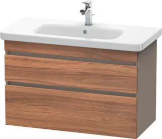 Duravit DuraStyle Waschtischunterbau wandhängend Nussbaum & Basalt Matt 930x448x610 mm - DS648207943 DS648207943