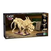 Dinosaurier Fossil Triceratops 1:33, Modellbau beige