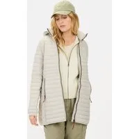 camel active Steppjacke aus recyceltem Polyamid Langarm Markenlogo