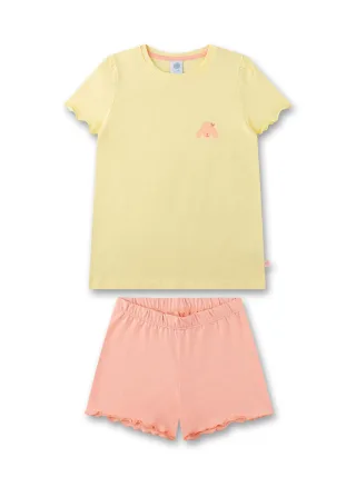 Sanetta - Schlafanzug kurz lemonade - Gr. - 140