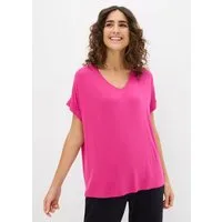 bonprix T-Shirt Oversize-Passform, V-Ausschnitt, für Frühling und Sommer