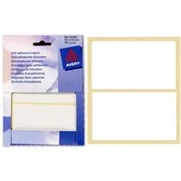 Avery Zweckform Etiketten 80x Universal Klebe-Etiketten 63x102mm, Aufkleber Labor Selbstklebend Ablösbar Blickdicht