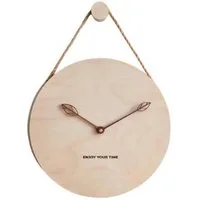 AURIVION Wanduhr Wanduhr aus Massivholz 12 Zoll, stilvoll & zeitlos (Dekorative Holzuhr für Wohnzimmer, Büro und Schlafzimmer)