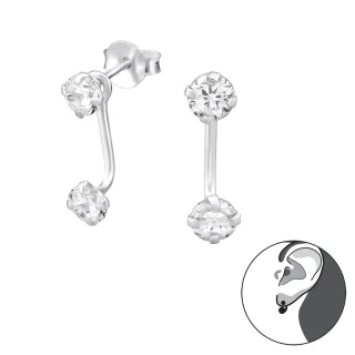 Zirkonia Ohrringe aus 925 Silber