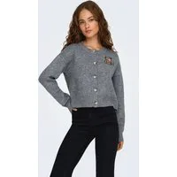 ONLY Strickjacke (1-tlg) Stickerei