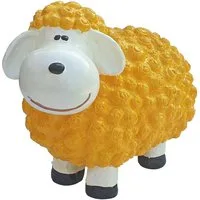 Fachhandel Plus Tierfigur Deko Schaf mittel Gartenfigur Schaf Bunte Schafe für den Garten (1 St), Farbenfrohe Gartenfigur