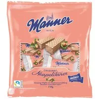 Manner Kekse, Manner Original Neapolitaner Mini Knusperwaffeln mit Füllung 150g