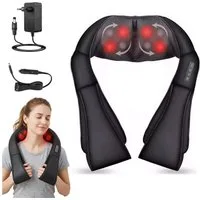 AKKEE Nacken-Massagegerät Shiatsu-Massagegerät mit Wärme für Nacken Rücken Schulter Taille, Geeignet für alle Muskelgruppen